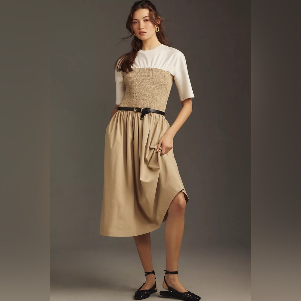 NWT The Lilou Twofer Midi Dress by Maeve